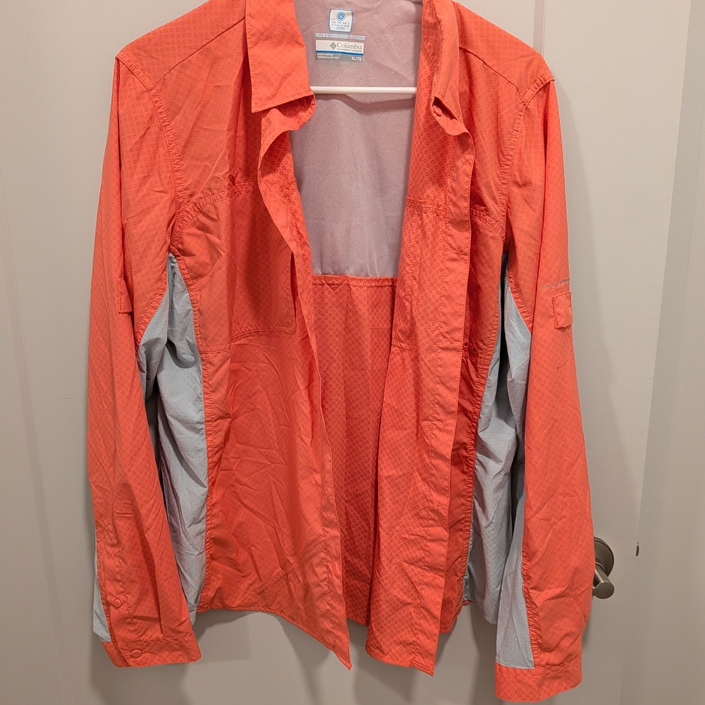 Columbia Women's Vibrant Orange and Subtle Gray Utility Jacket